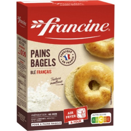 FRANCINE Préparation pour Pains Bagels au Blé Français