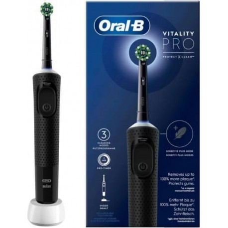 Oral-B ORAL B Vitality Pro Brosse A Dents Électrique Noire, 1 Brossette