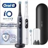 Oral-B ORAL B Io 7 Io 7 Lot De 2, Brosses A Dents Électriques Noire Et Blanche, 3 Brossettes, 1 Étui De Voyage