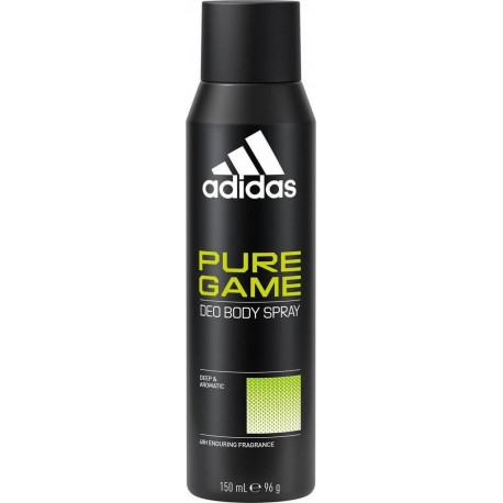 ADIDAS DEODORANT AEROSOL SANS ALCOOL PUR GAME HOMME 150ml
