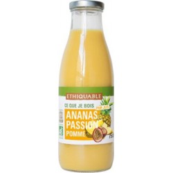 Ethiquable Pur Jus Ananas Passion Pomme Bio 75cl