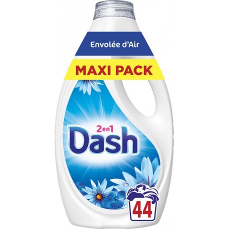 DASH Lessive Liquide Envolée d'Air 2en1 x44 1.98L