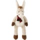 PARIS PRIX Peluche Âne écharpe 33cm Beige