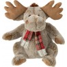 PARIS PRIX Peluche Renne écharpe 38cm Marron