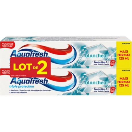 AQUAFRESH Dentifrice Triple Protection Blancheur