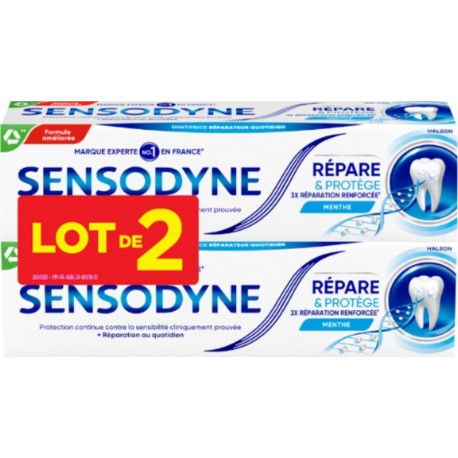 SENSODYNE Dentifrice Répare et Protège Goût Menthe