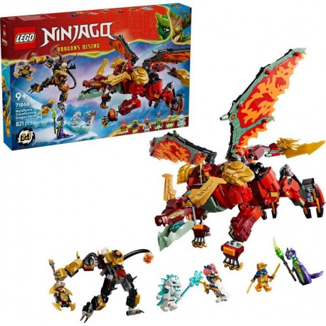 LEGO 71868®NINJAGO LE ROBOT DRAGON TRANSFORMABLE DE BRASERA