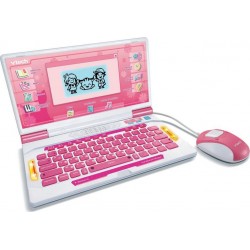 VTECH GENIUS XL ORDINATEUR EDUCATIF BILINGUE ROSE