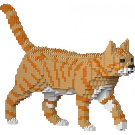 JEKCA BLOCS DE CONSTRUCTION - CHAT TIGRE ROUX