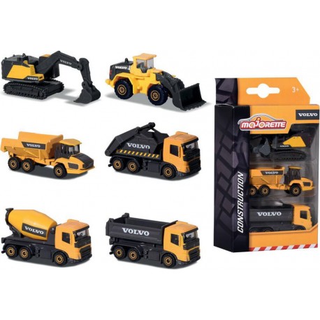 MAJORETTE PREM VOLVO CONST. 3 PIECES