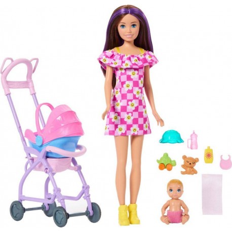 MATTEL BARBIE COFFRET SKIPPER POUSSETTE