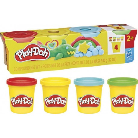 PLAY DOH PLAY-DOH PACK DE 4 POTS CLASSIQUE