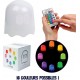 SIDJ LAMPE GHOST MULTI COULEURS TELECOMMANDEE PAC-MAN