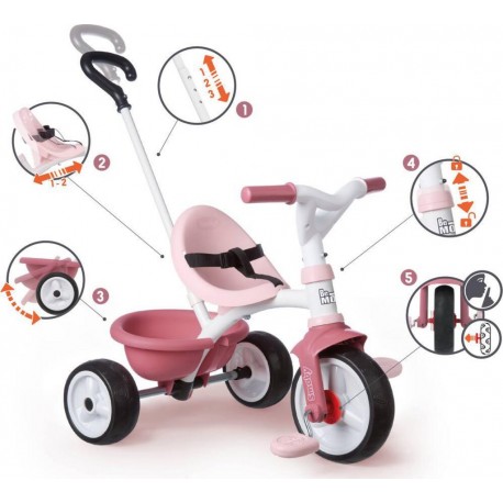 SMOBY TRICYCLE BE MOVE ROSE
