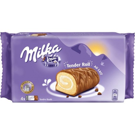 Milka Tender Roll au Lait 148g (lot de 6)