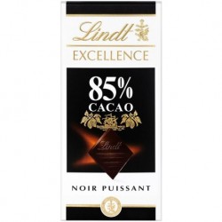 Lindt Excellence Noir Puissant 85% Cacao 100g (lot de 6)