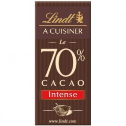 Lindt A Cuisiner Le 70% Cacao Intense 180g (lot de 8)