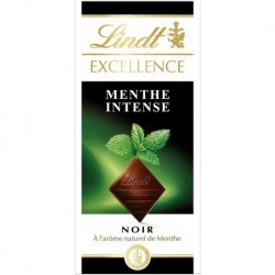 Lindt Excellence Noir à l’Arôme Naturel de Menthe Intense 100g (lot de 6)