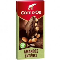 Côte d’Or Noir Amandes Entières 180g (lot de 6)