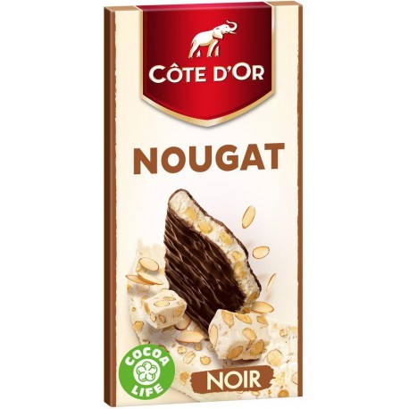 Côte d’Or Noir Nougat 130g (lot de 6)