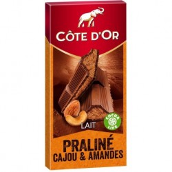 Côte d’Or Lait Praliné Cajou & Amandes 200g (lot de 6)