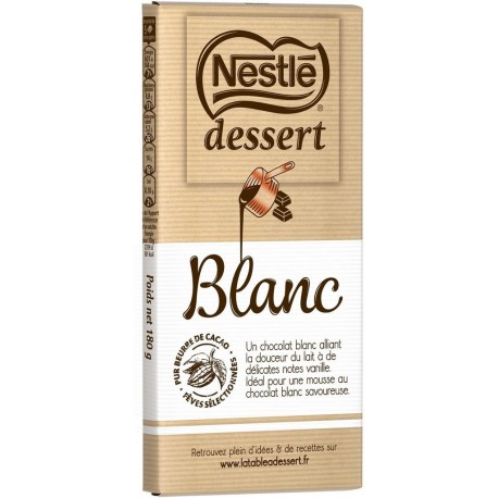 Nestlé Dessert Blanc 180g (lot de 4)