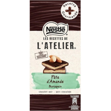 Nestlé Les Recettes de l’Atelier Pâte d’Amande Chocolat Noir 150g (lot de 6)