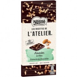 Nestlé Les Recettes de l’Atelier Amandes Grillées Chocolat Noir 115g (lot de 6)