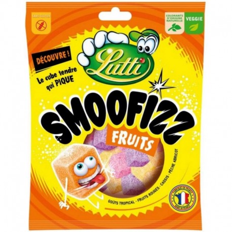 Lutti Smoofizz Fruits 200g Sachet de 200g