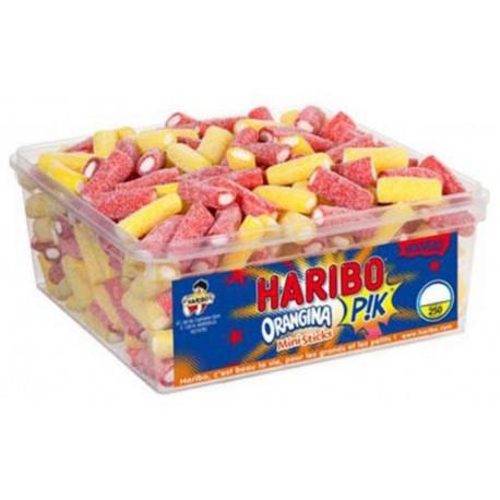 Haribo Mini Sticks Orangina Pik (Boîte de 250 pièces)