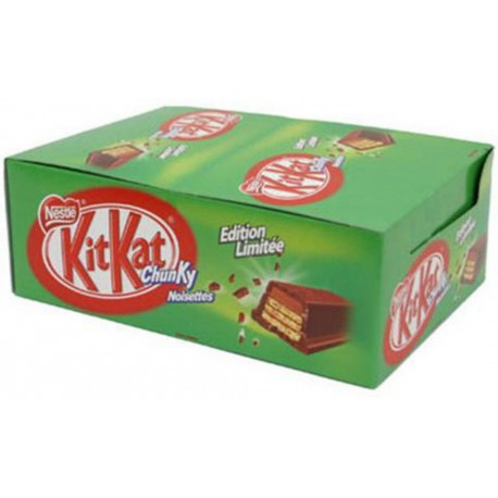 Kit Kat Chunky Noisettes (Boîte de 24 pièces)