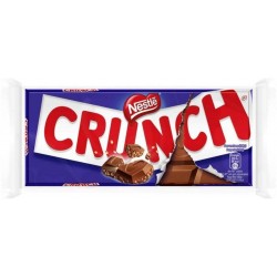 Crunch Chocolat au Lait et Céréales Croustillantes 2x100g (lot de 6 tablettes)