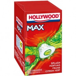 Hollywood Max Fraise Citron Vert Sans Sucres 3 Etuis (lot de 18) (Lot économique de 18 étuis)