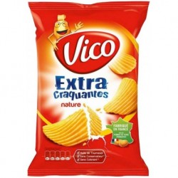 Vico Chips Extra Craquantes Nature 135g (lot de 10)