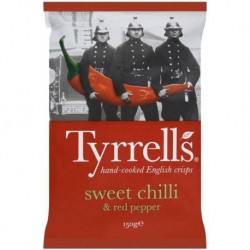 Tyrrell’s Chips Piment Doux 150g (lot de 3)