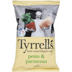 Tyrrell’s Chips Pesto et Parmesan 150g (lot de 3)