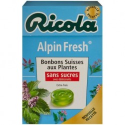 Ricola Alpin Fresh sans sucres (lot économique de 6 boîtes)