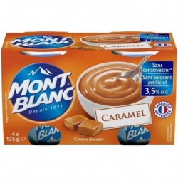 Mont Blanc Crème Dessert Caramel 125g (4 pots)