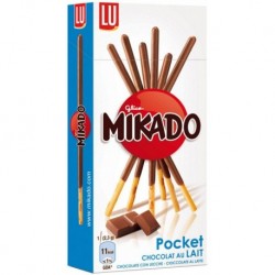 Mikado Pocket Chocolat Au Lait 39g (lot de 9)