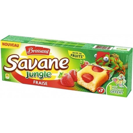 Brossard Savane Jungle Fraise 175g (lot de 3)