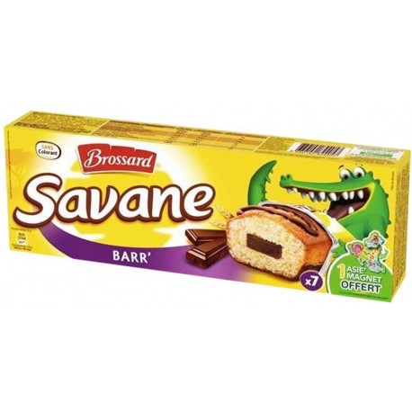 Brossard Savane Pocket Barr Chocolat 189g (lot de 3)