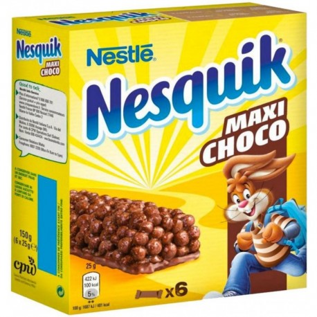 Nesquik Barre Céréales Maxi Choco 150g (lot de 3)