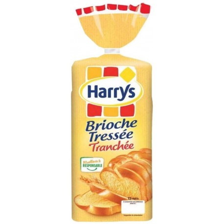 Harrys Brioche Tressée Tranchée 450g (lot de 3)