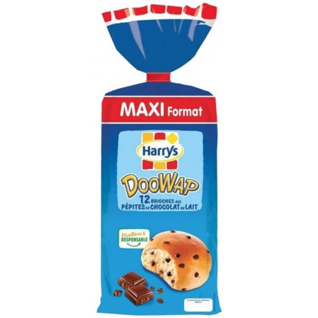 Harrys DooWap Pépites De Chocolat Au Lait 500g (lot de 3)