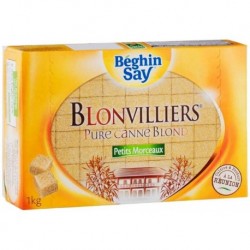Béghin Say Blonvilliers Blond De Canne Petits Morceaux 1Kg (lot de 3)