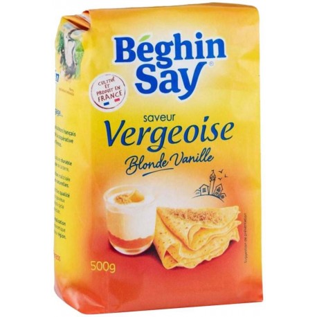 Béghin-Say Saveur Vergeoise Blonde Vanille 500g (lot de 3)