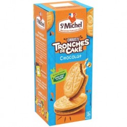 St Michel Crousti Tronches de Cake Chocolat 228g (lot de 3)