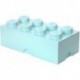 LEGO Storage Brick Boîte de Rangement bleu aqua pastel menthe x8