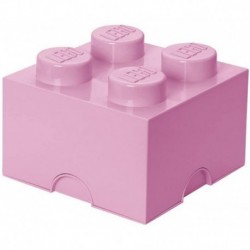 LEGO Storage Brick Boîte de Rangement rose clair x4