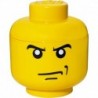 LEGO Storage Brick Boîte de Rangement Tête Garçon Fâché